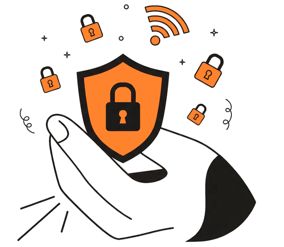 一张图片，上面显示手捧网页，网页上是一朵微笑的花朵。